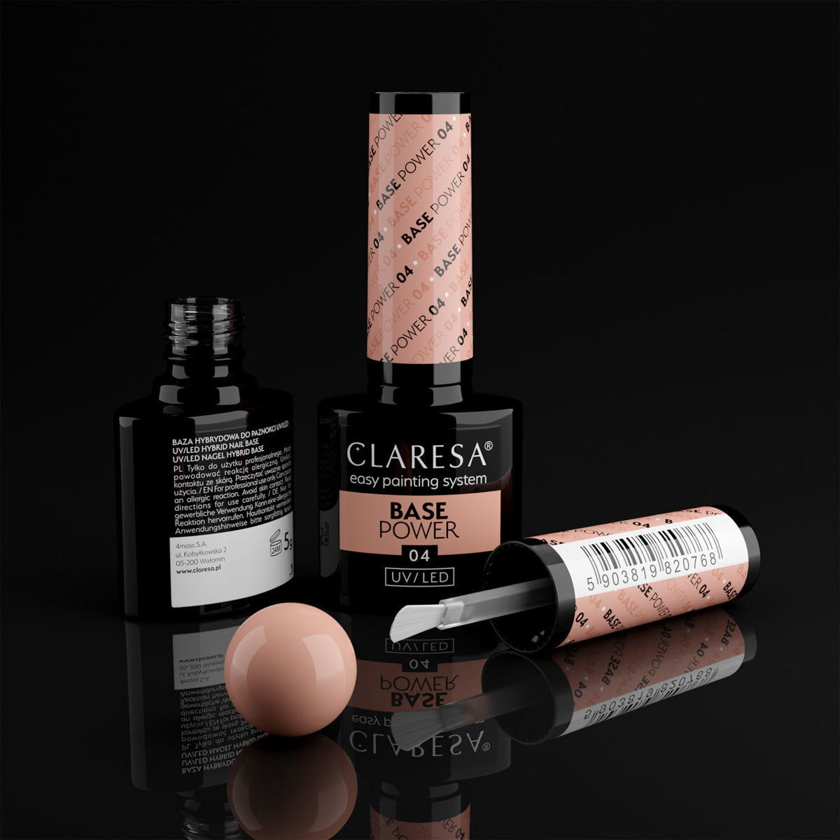 CLARESA Base POWER 04 - 5g (nagellak basis)