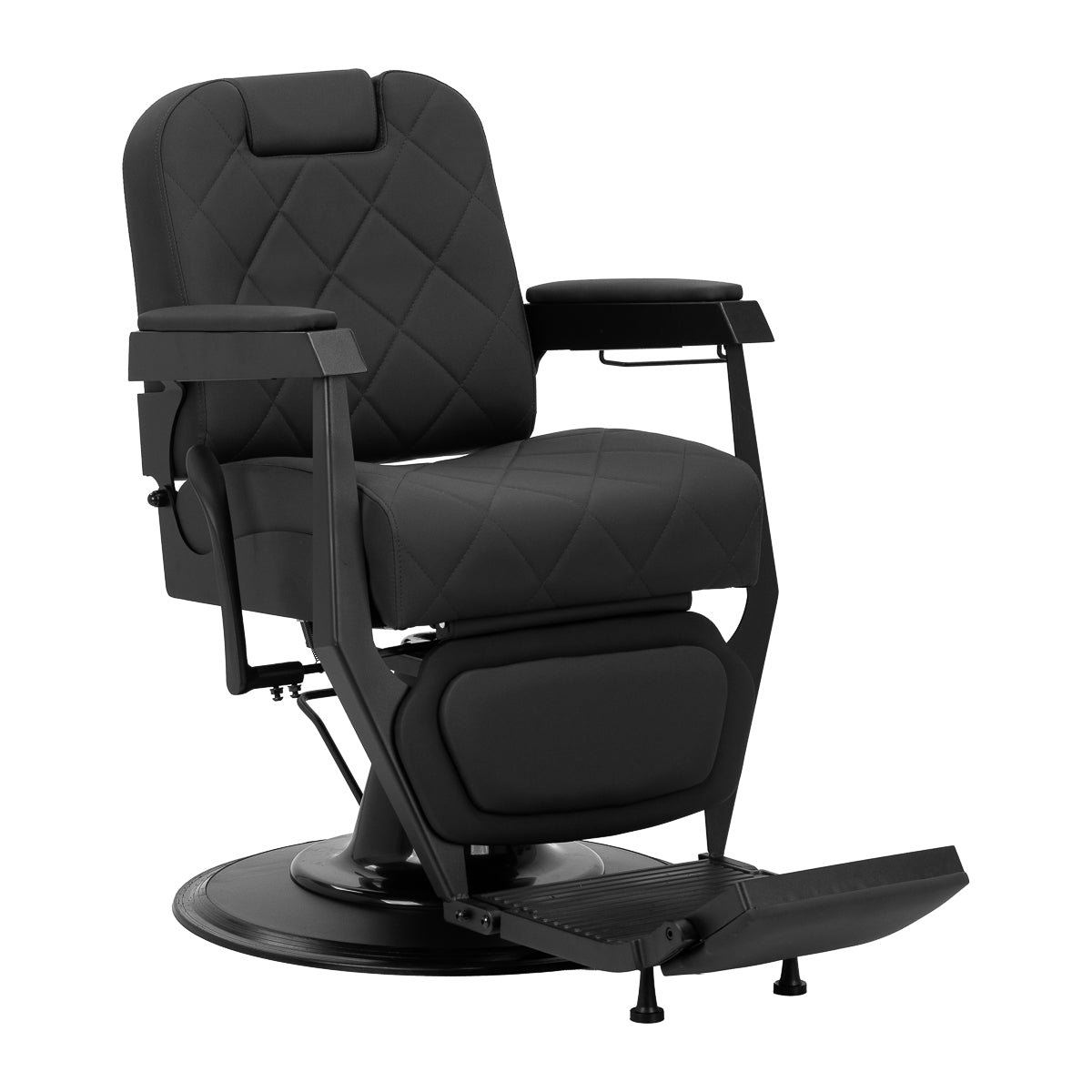 Gabbiano kappersstoel Bruno met zwart frame Zwart