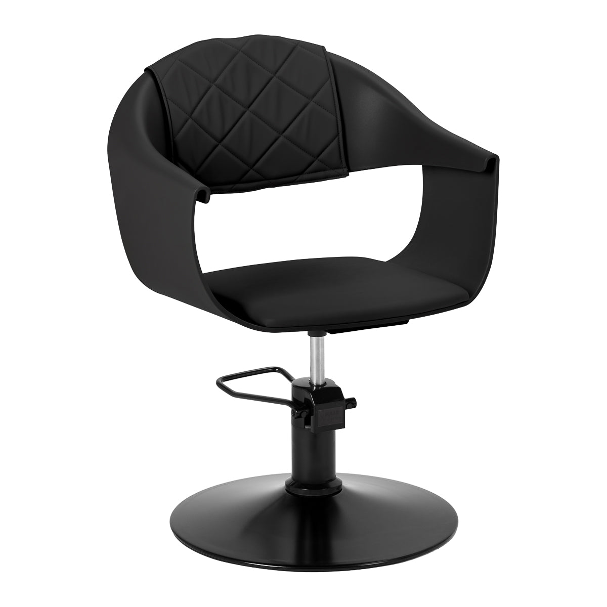 Cheveux System Halo noir fauteuil de coiffure noir