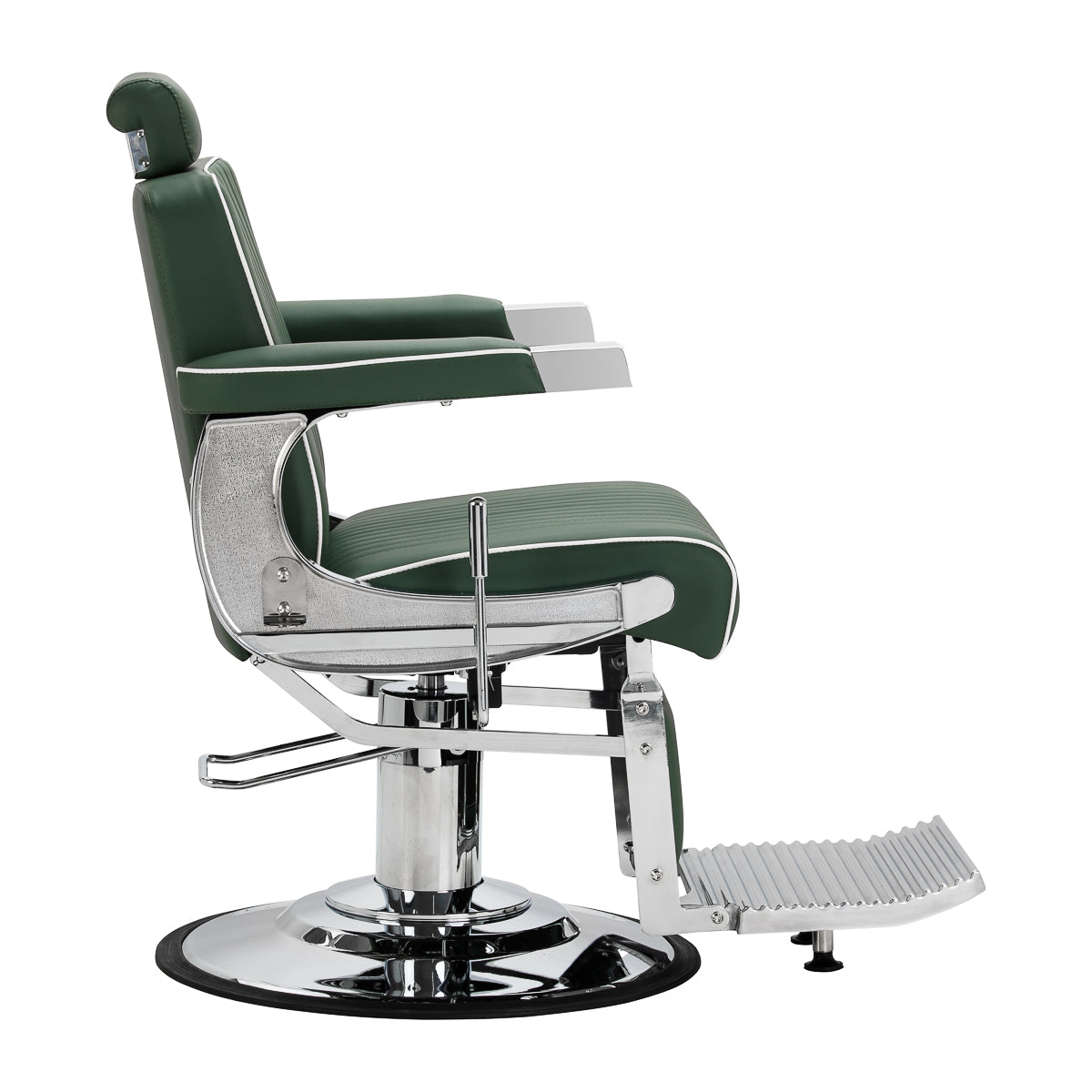Gabbiano Visionerio kappersstoel groen chrome frame