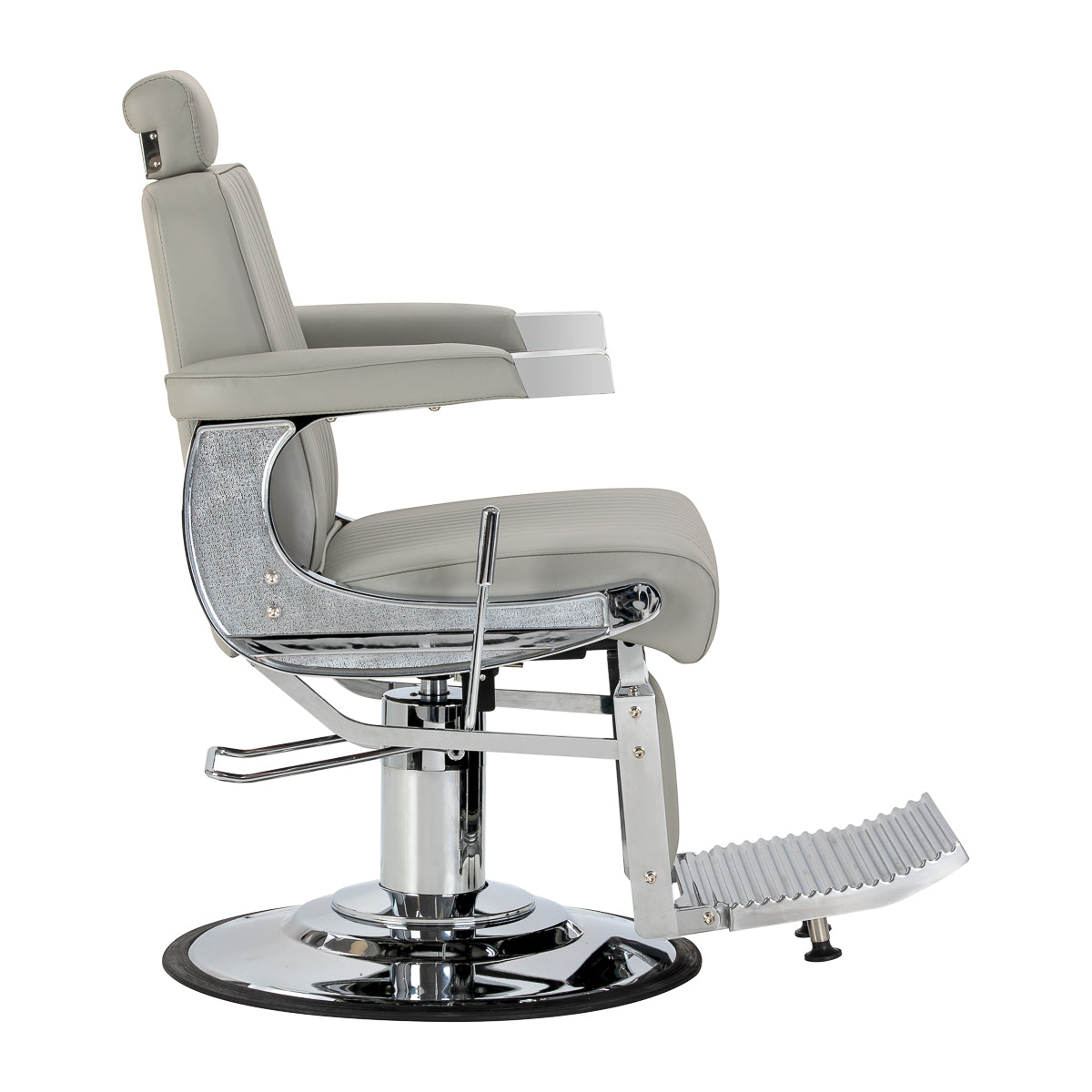Gabbiano Visionerio kappersstoel grijs chrome frame