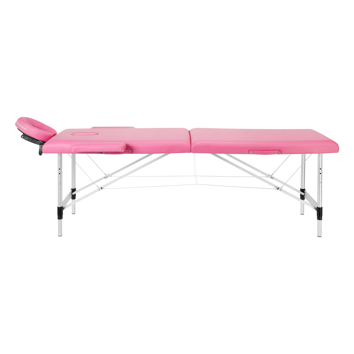 BALANCE aluminium opvouwbare massagetafel 2 segment roze
