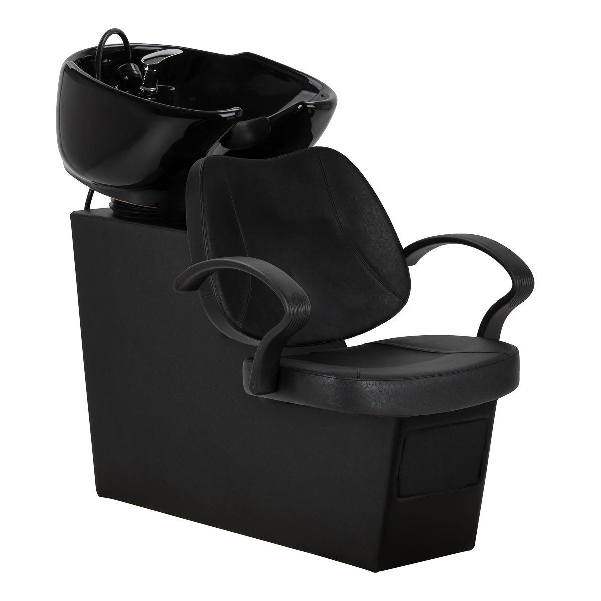Hair System console de coiffure avec bac de lavage Borneo, noire