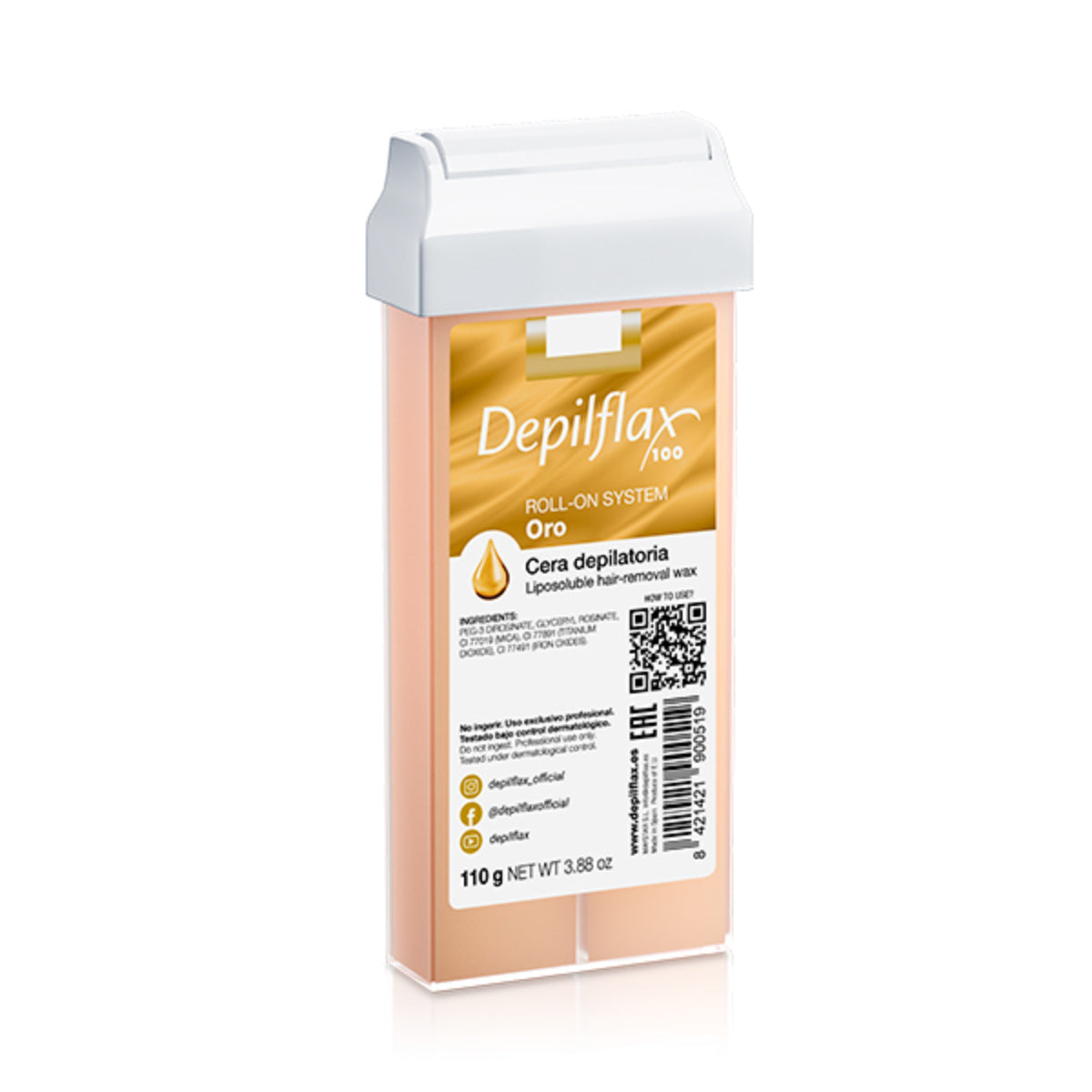 Depilflax 100 was for hair removal, goud rol, 110 g