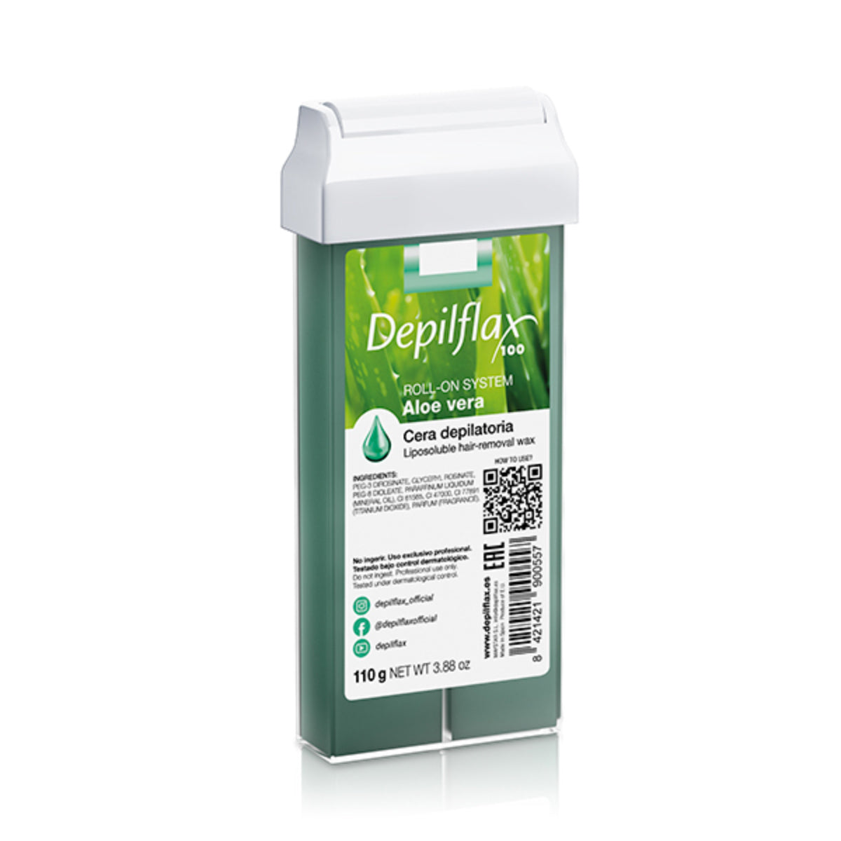 Depilflax 100 was for hair removal, aloe vera rol, 110 g