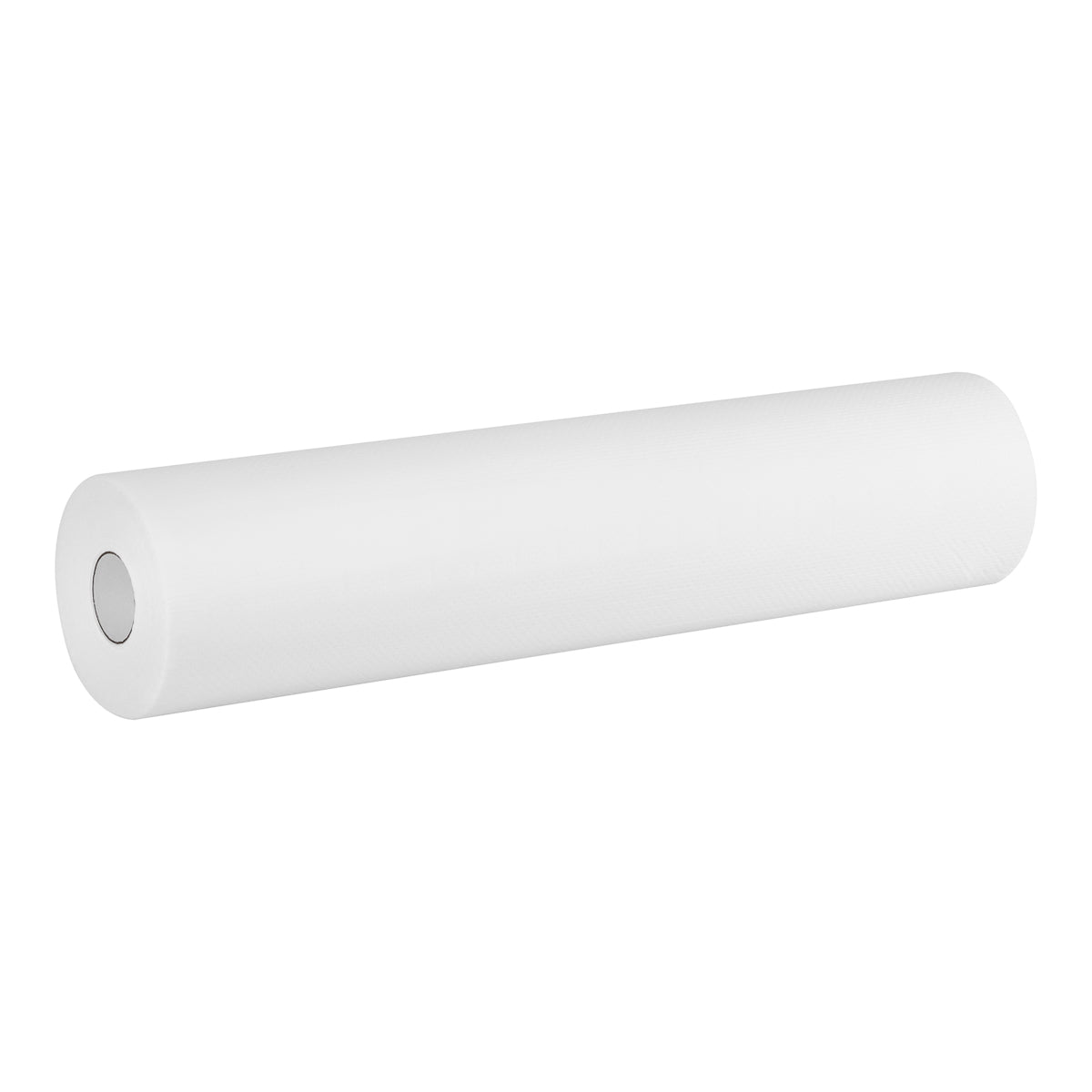Wegwerp paper laken with plastic coating, 50 x 40 m, wit
