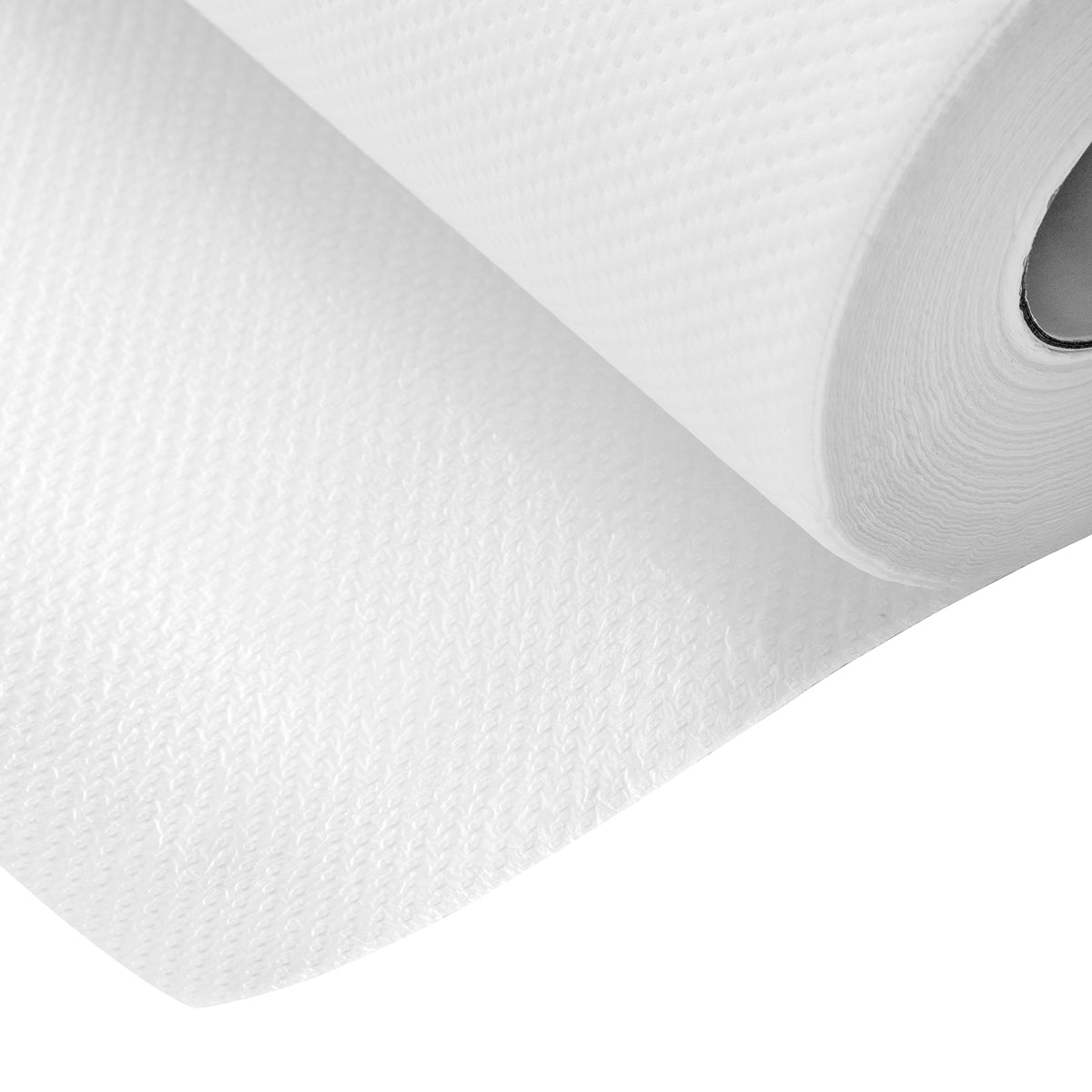 Wegwerp paper laken with plastic coating, 50 x 40 m, wit