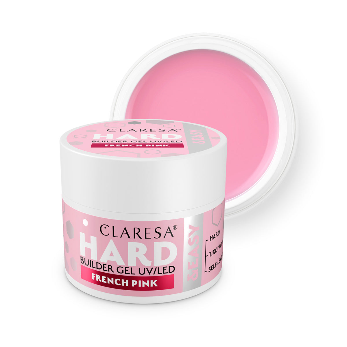 Claresa HARD&EASY BUILDER gel FRENCH roze 45g