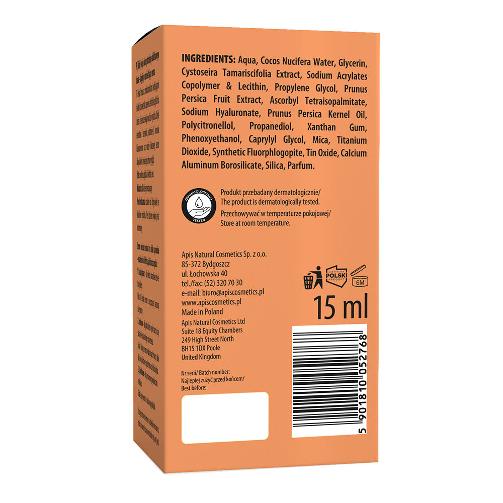 APIS PEACH peau illuminateur sérum 15 ml