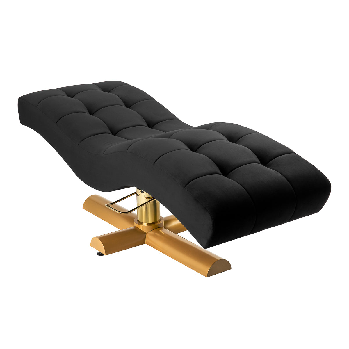 Sillon Corona eyelash treatment stoel, zwart with goud base