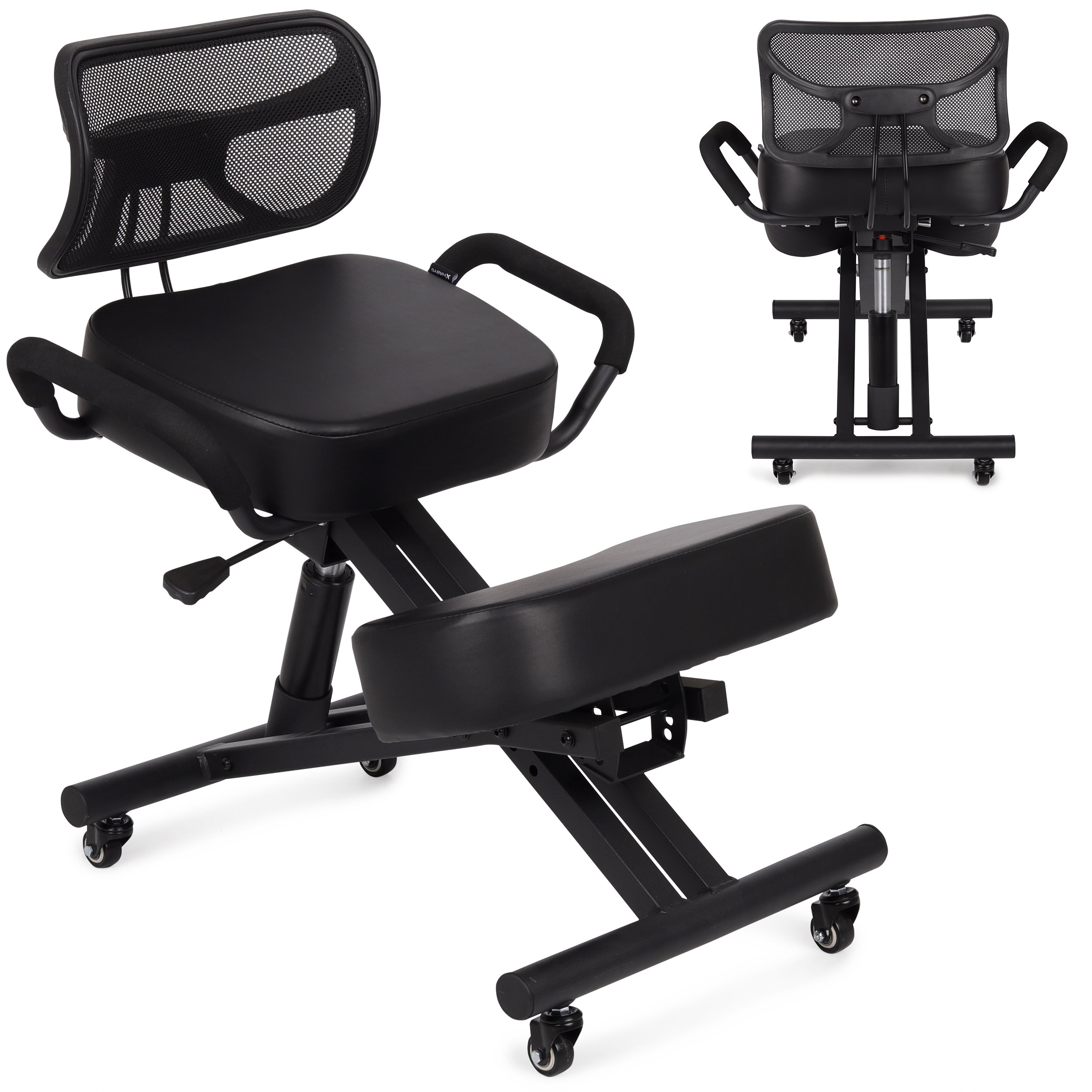 Ergonomische kniestoel voor revalidatie ERGO Pro k615, zwart