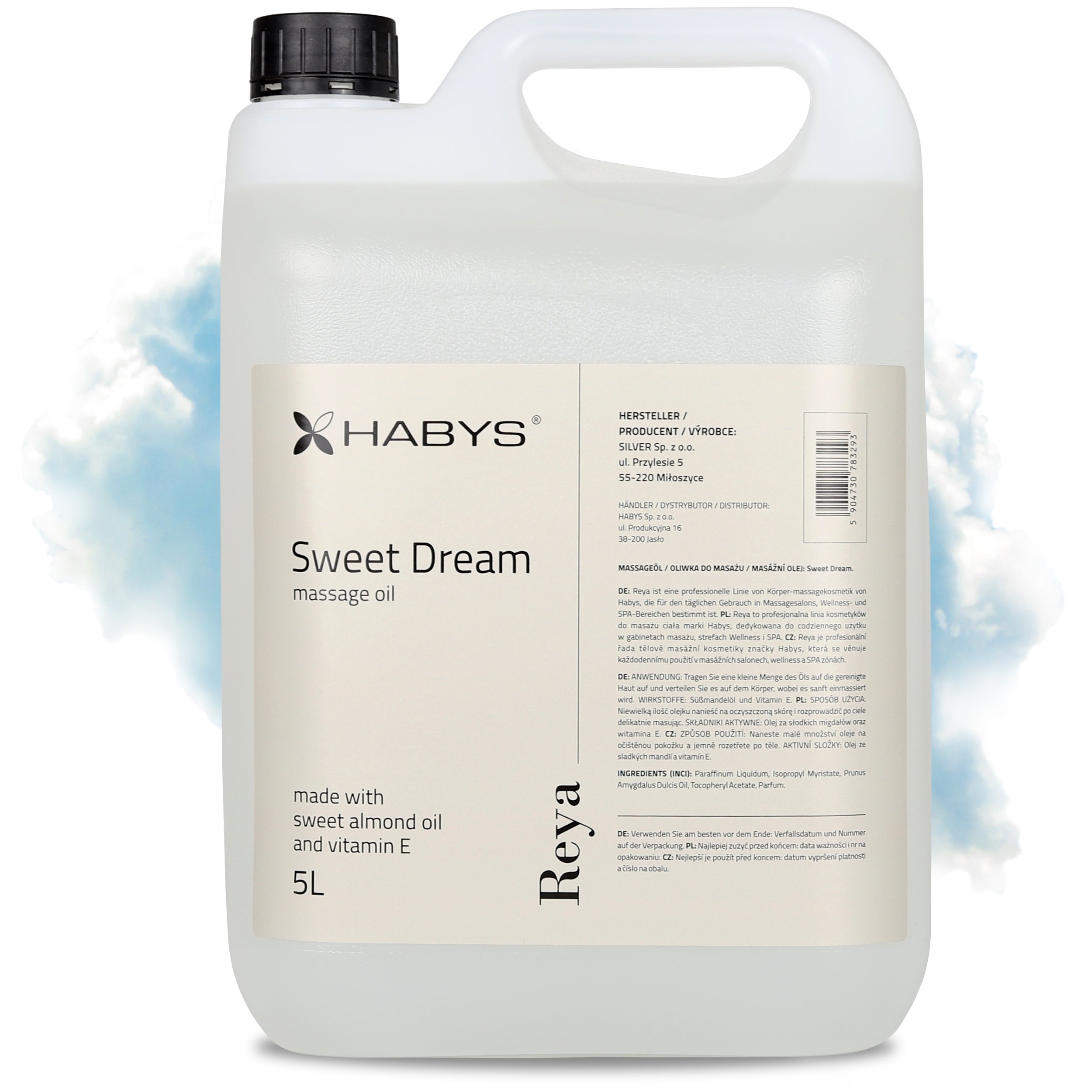 Huile de Massage, Doux Rêve, HABYS 5000 ml
