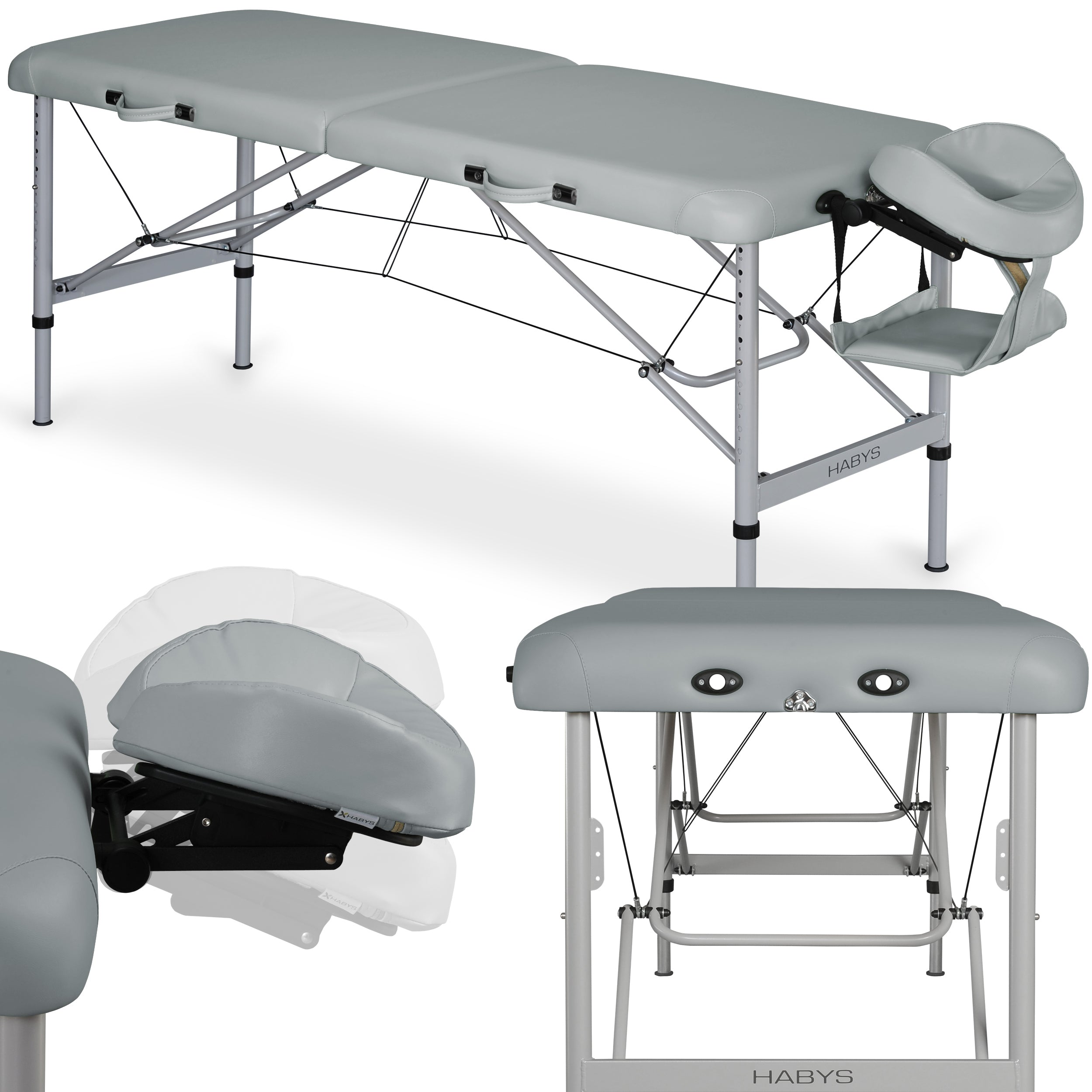 Table de massage Aero Alu 70 Vinyl Flex K029 Gris