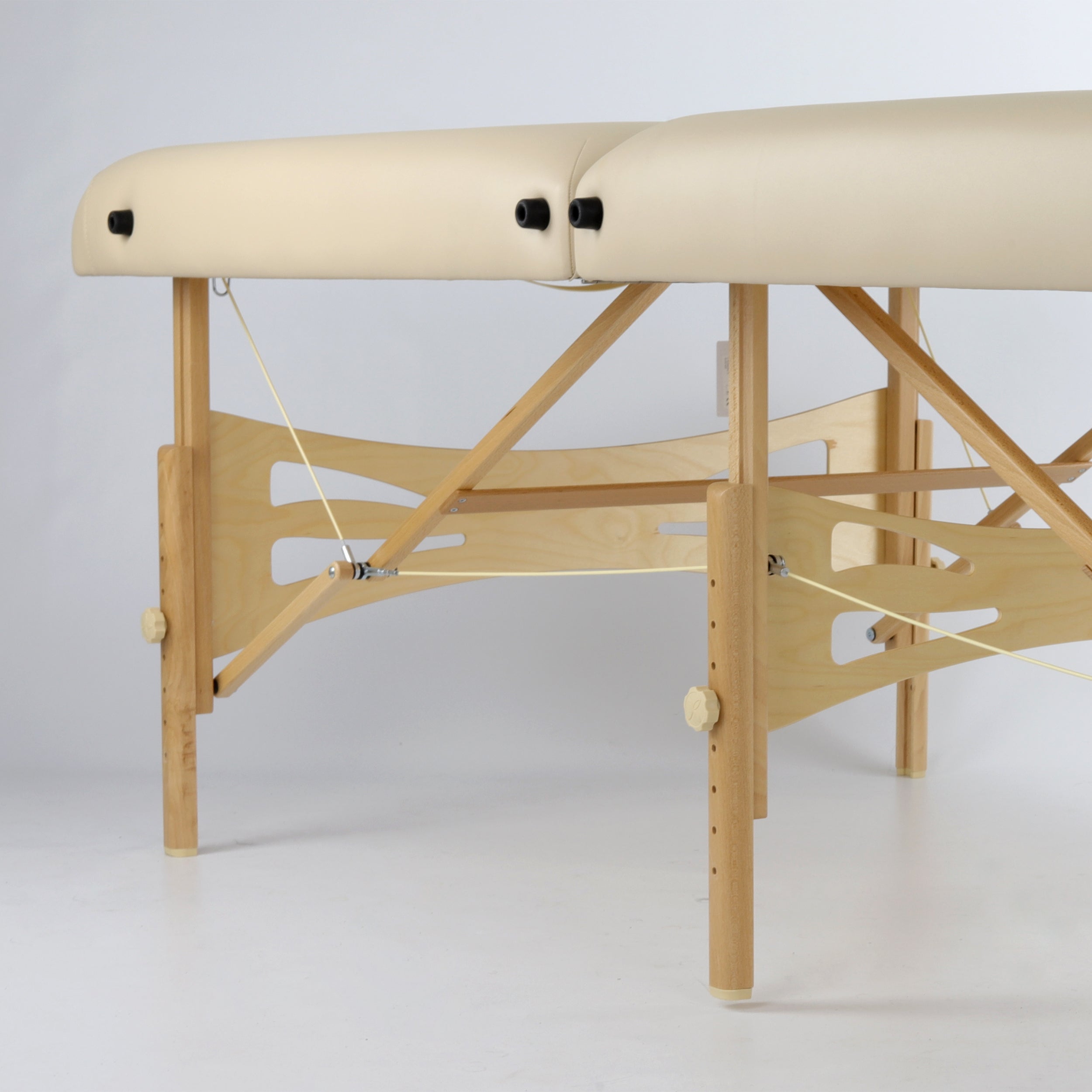 Massagetafel Integraal Licht Hout 102 Comfortabele Gezichtsuitsparing Vinyl Flex K033, Beige