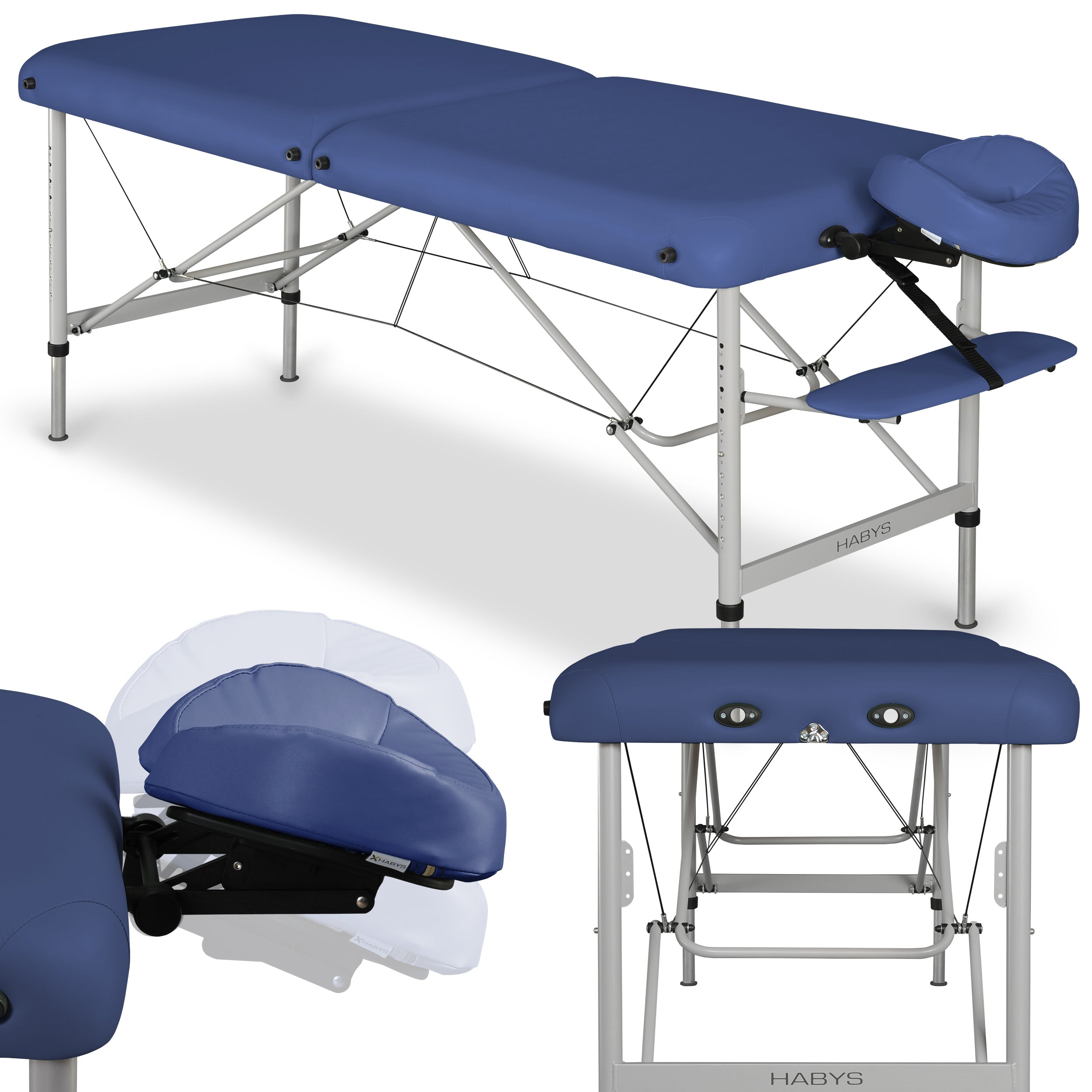 Massagetafel Panda Alu 60 Vinyl Flex K012, Marineblauw