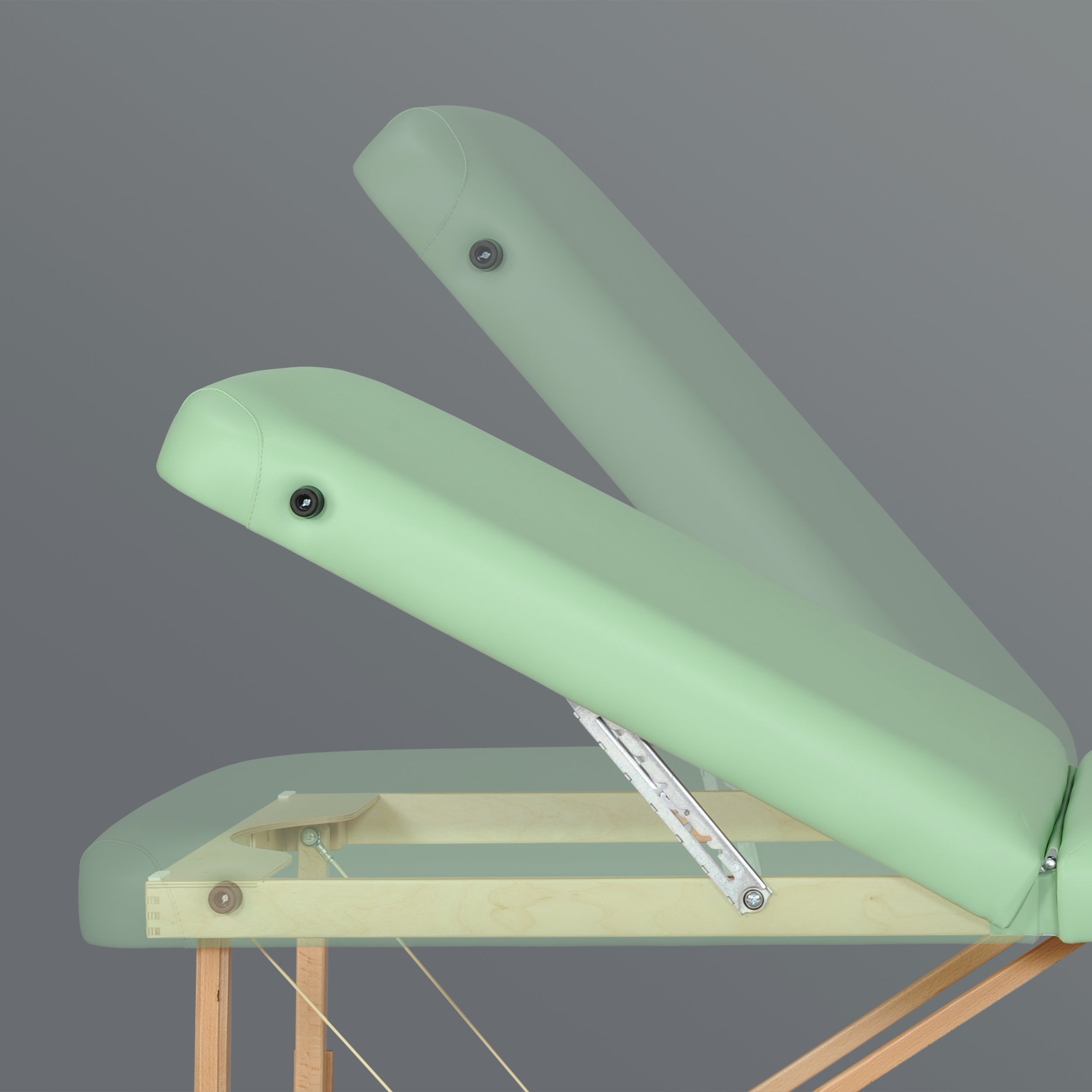Table de massage Panda Plus Bois Clair 70 Vinyle Flex K022 Vert