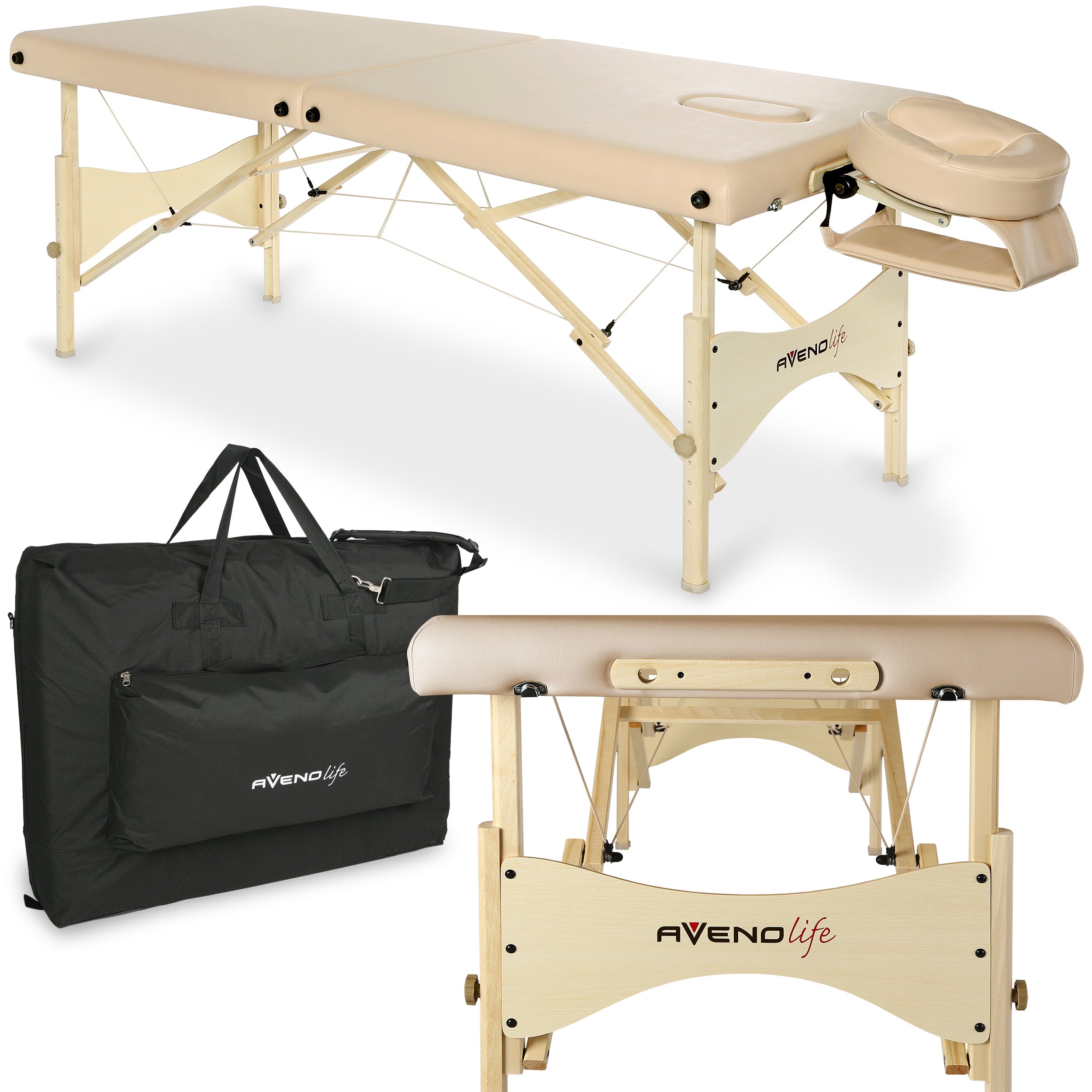 Massagetafel eSpirit 70 Soft Touch K607, Moco Beige