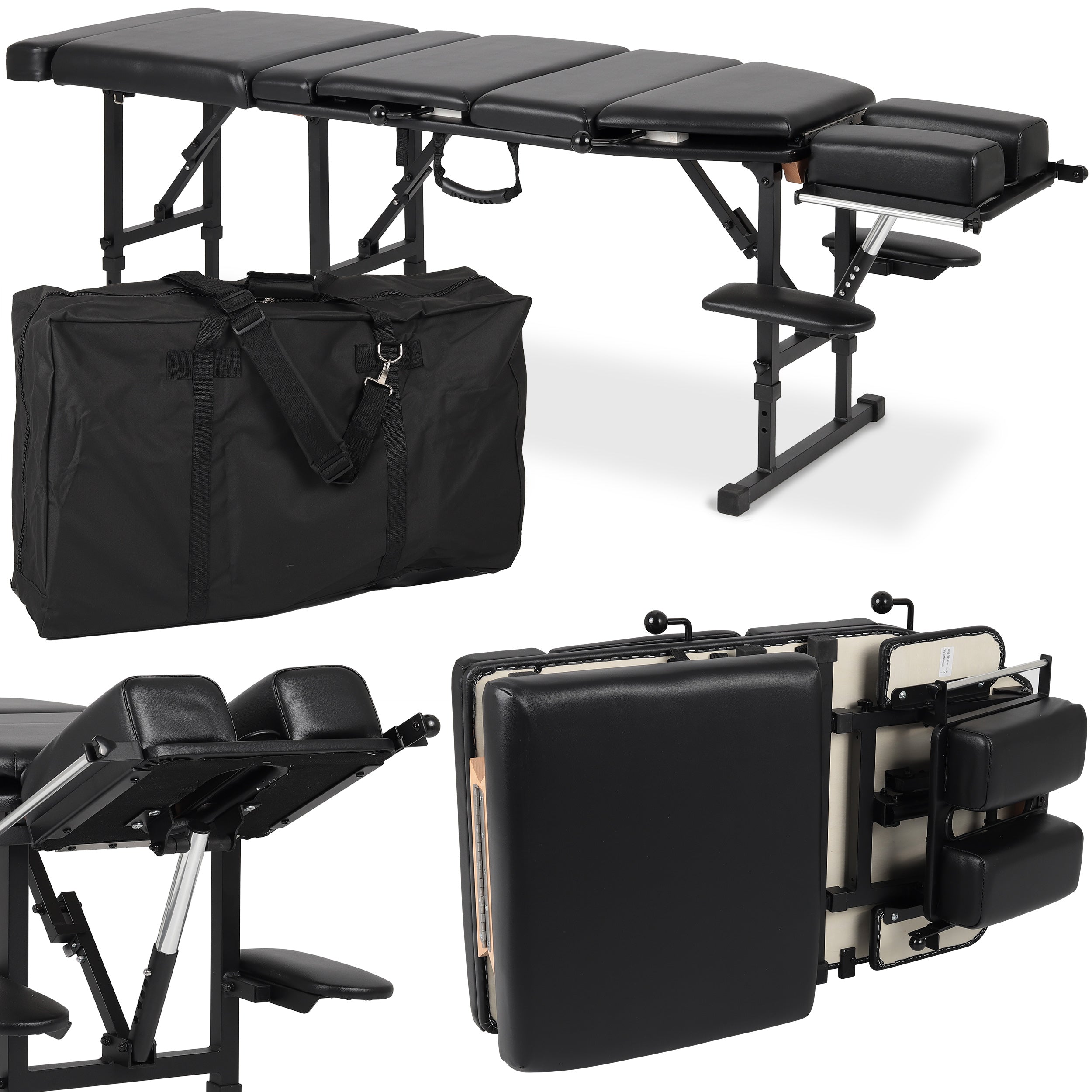 Table chiropratique portable Arena 180 Simply Texture Noir