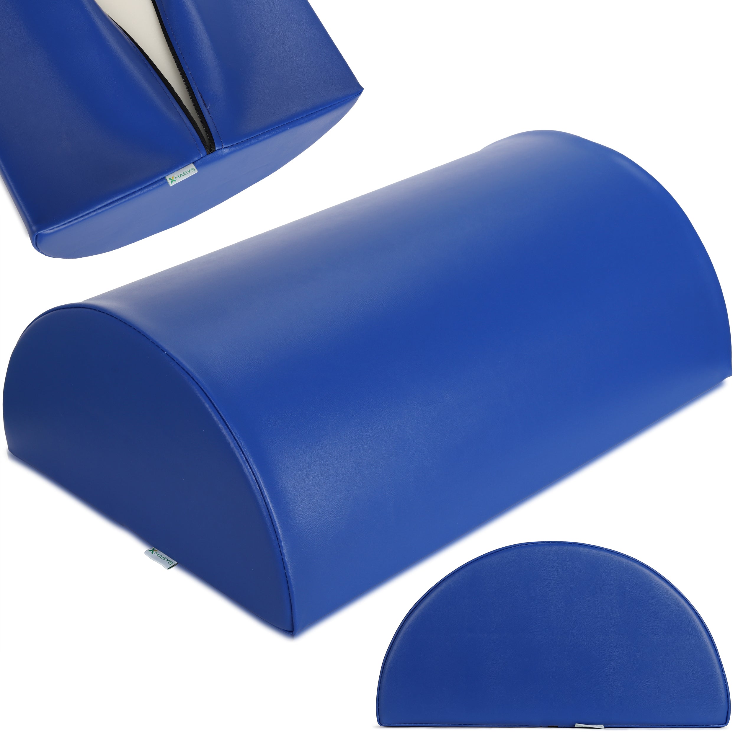 Coussin Rond Semi-Circulaire 60x40x20 K012 Bleu Marine