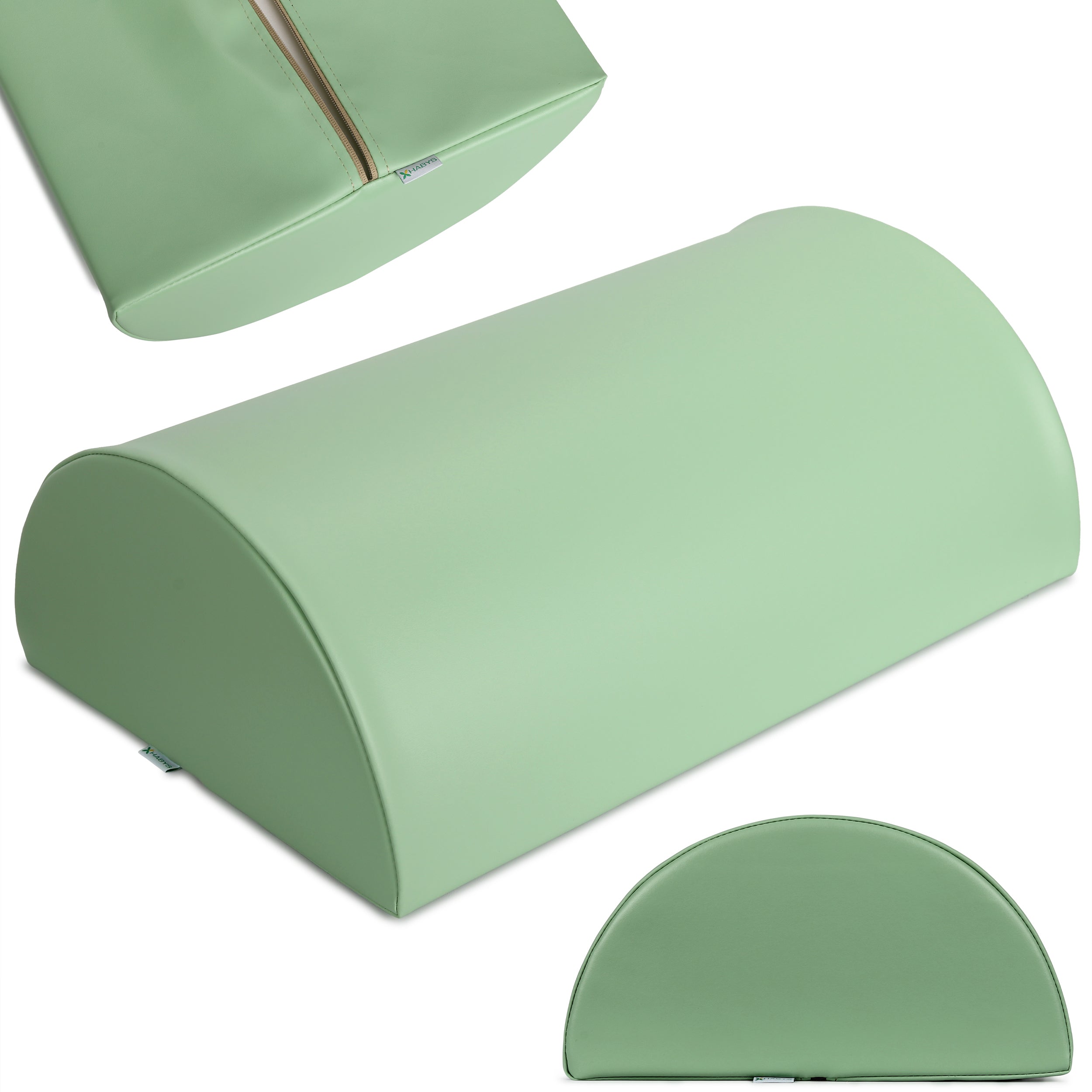 Halfronde kussen 60x40x20 K022, Groen
