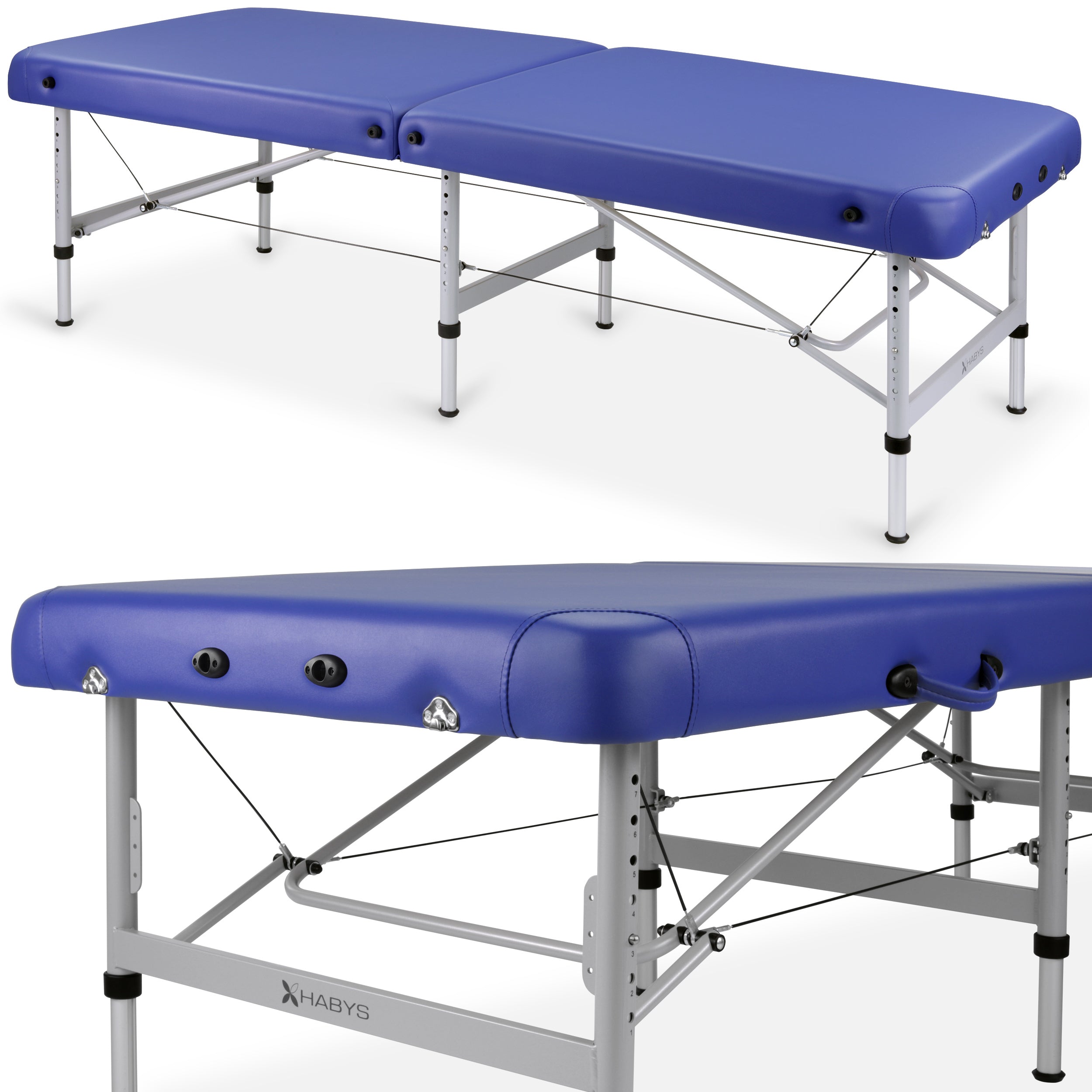 Table de thérapie Feldenkrais en aluminium K012 Bleu marine