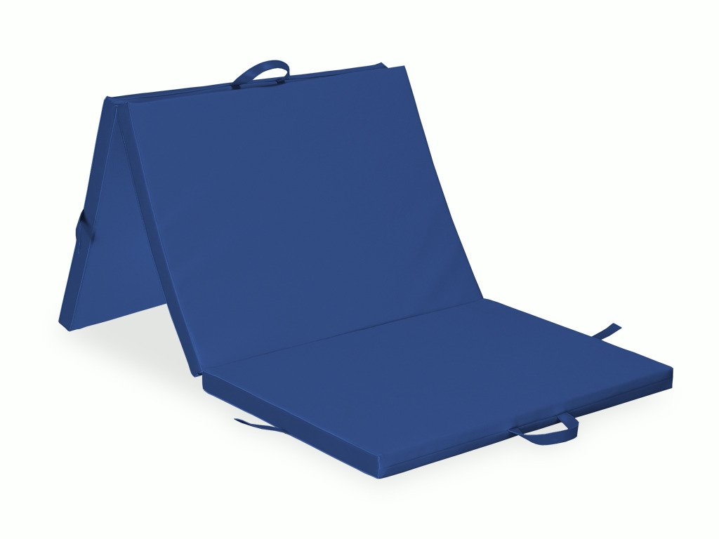 Matelas Pliant en Trois Parties 195x85x5 K012 Bleu Marine