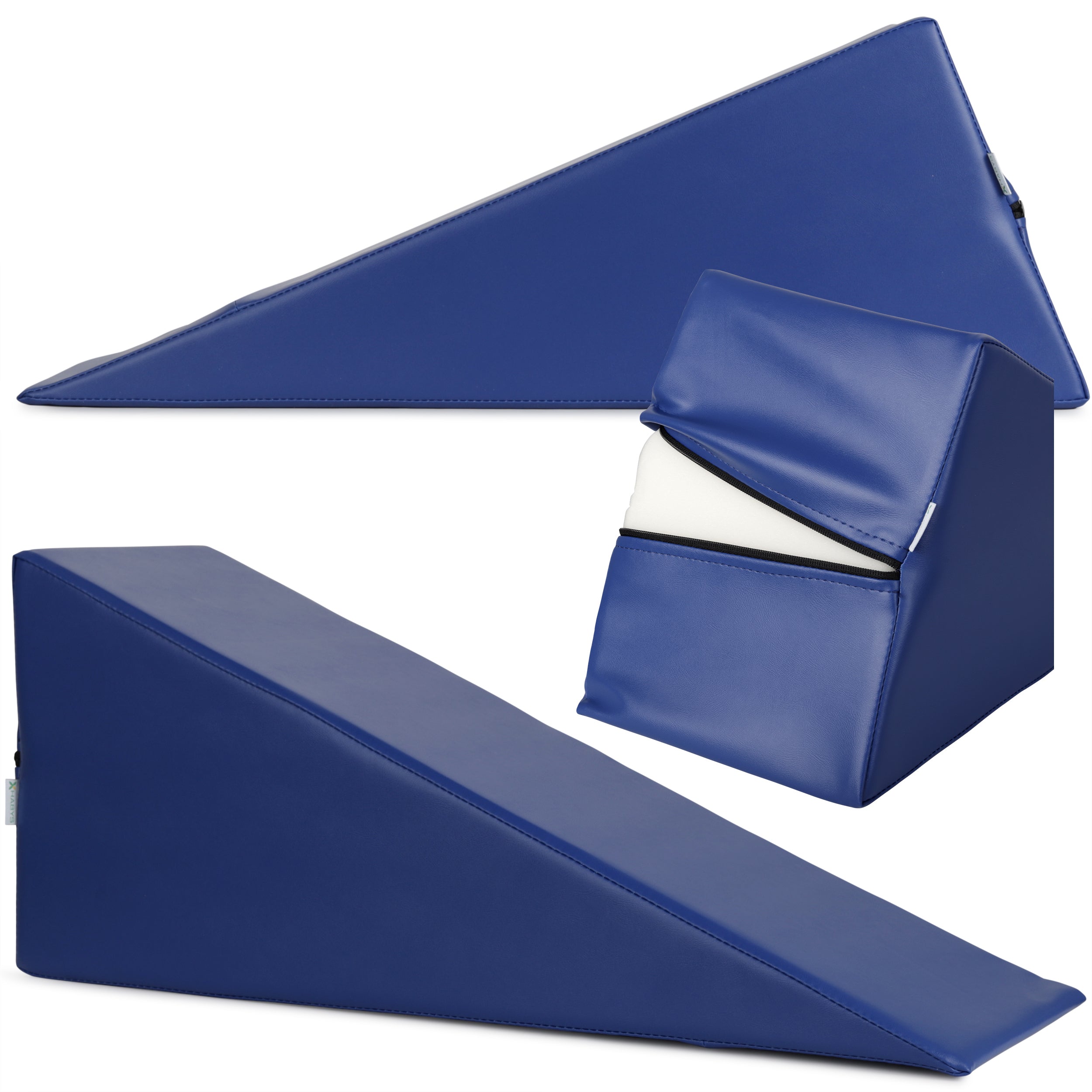 Coussin compensateur triangulaire 70x24x30 K012 Bleu marine