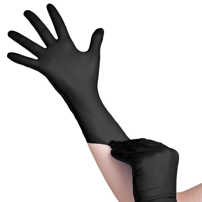 All4med wegwerp diagnostische nitril handschoenen zwart m