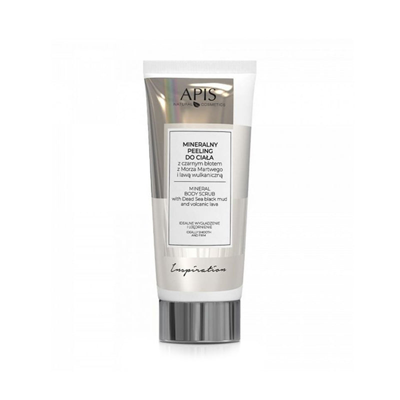 Apis inspiration, gommage corporel minéral à la boue noire de la mer Morte et à la lave volcanique - anti-cellulite, 200 ml