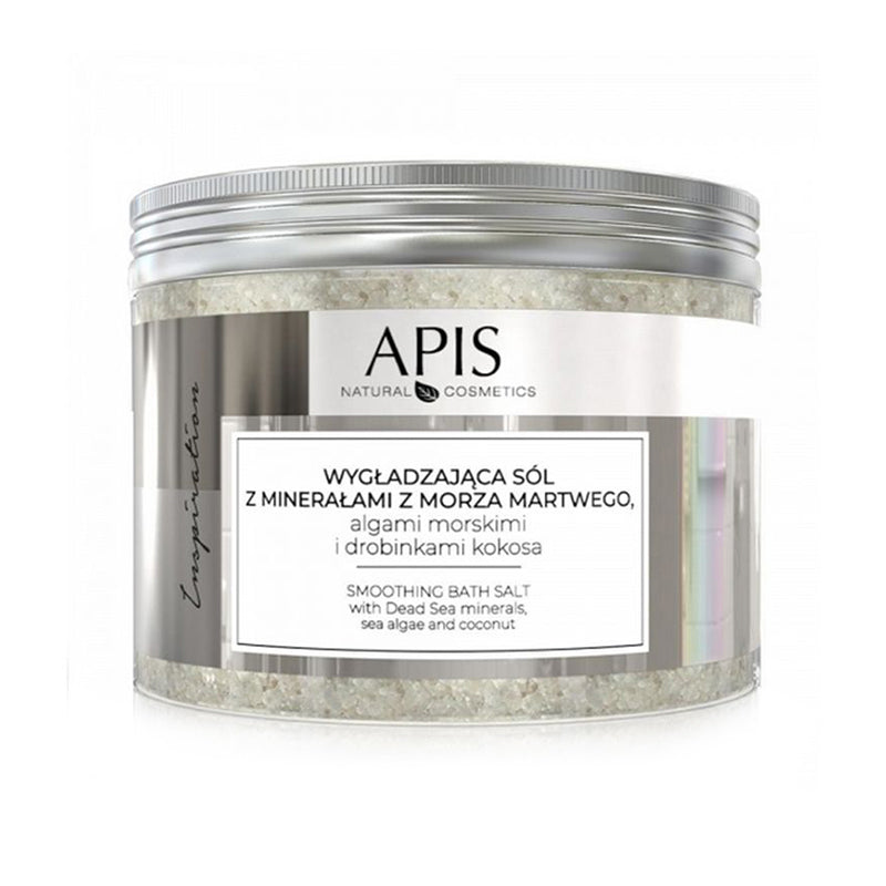 Apis inspiration, sel de bain lissant aux minéraux de la mer Morte, algues marines et particules de noix de coco, 650 g