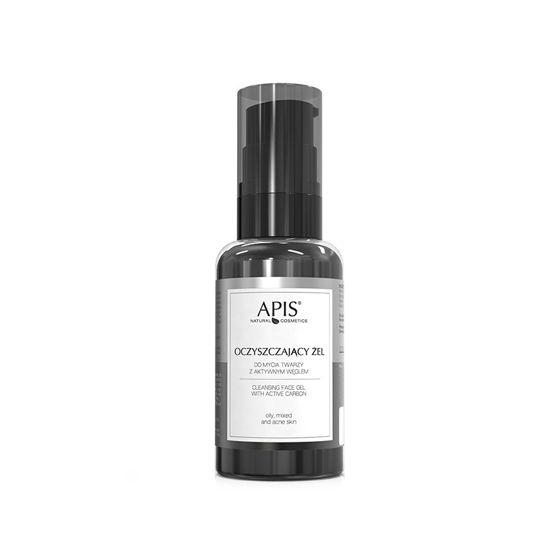 APIS Gel nettoyant visage au charbon actif 50 ml