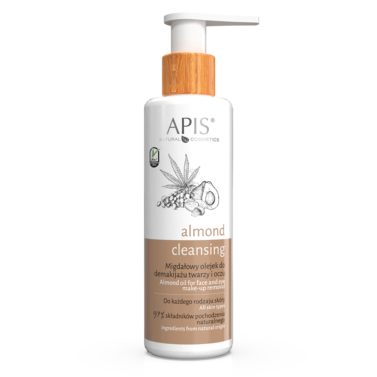 Apis-amandelolie voor het verwijderen van gezichts- en oogmake-up 150 ml