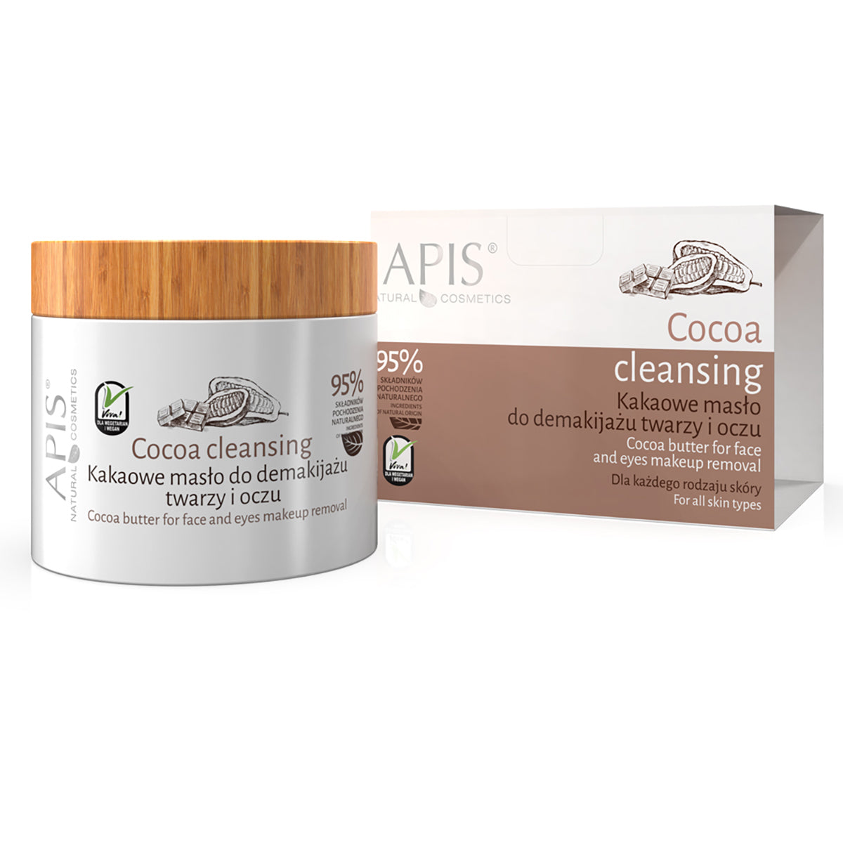 Apis cacaoboter voor het verwijderen van gezichts- en oogmake-up 40 g