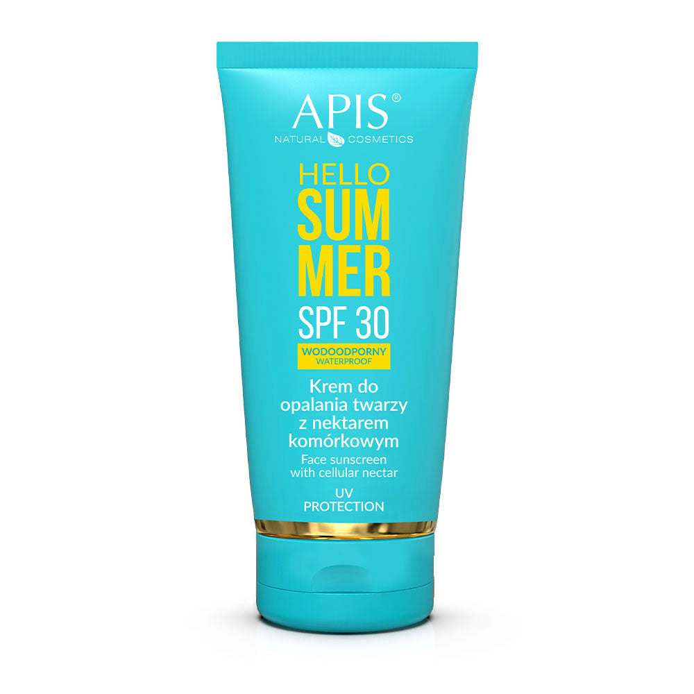 APIS Hello Summer Spf 30, Zonnebrandcrème voor het gezicht met celnectar 50 ml