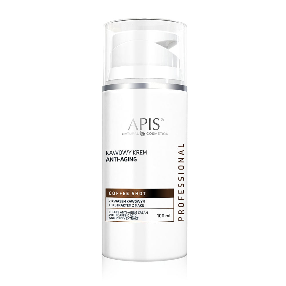 Apis coffee shot anti-aging crème met koffiezuur en maanzaadextract 100 ml