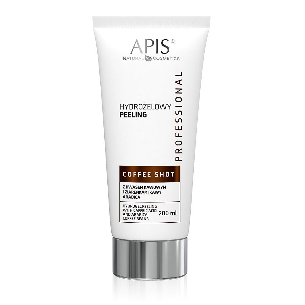 Apis coffee shot hydrogelpeeling met koffiezuur en arabica koffiebonen 200m